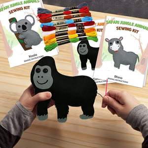 Vendita calda all'ingrosso bambini fatti a mano animali del bosco fai da te feltro artigianale bambini imposta kit da cucito - Product Image 6
