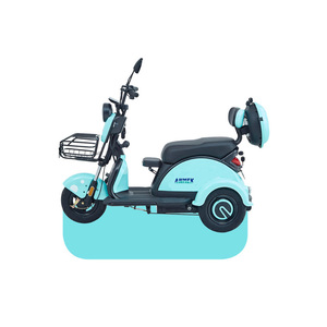 รถสามล้อไฟฟ้าสีแดงแบบเปิดประทุน มีพนักพิงหลัง - Product Image 5
