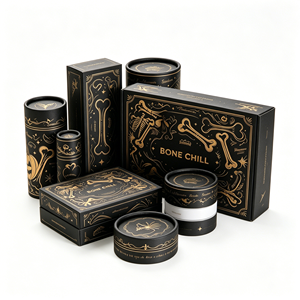 Boîte cylindrique de luxe à motif fantomatique pour bijoux d'Halloween et emballage de bougies parfumées – Prix usine sur mesure - Product Image 5