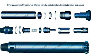 5-7 بار ضغط الهواء المنخفض CIR 110 مطرقة حفر آلية ماركة دث و بت للمياه جيدا حفر الصخور - Product Image 3