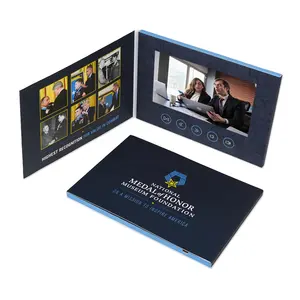 Custom advertising video paper card digital advertising video book digital brochure