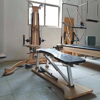 Equipo combinado logotipo personalizado Arce gimnasio polea de madera Torre cama con torre