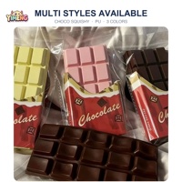 Jouet Squishy en Mousse PU en Forme de Barre de Chocolat Personnalisée, à Remontée Lente, Anti-Stress, Fidget, Simulation Alimentaire, Bonbon Kawaii, Cadeau YIMENG