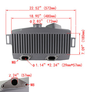 High Performance TMIC Top-Mount Intercooler for 2008-15 Subaru WRX STI Silver - Product Image 2