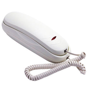 Teléfono de línea de ajuste con cable de una sola línea al precio más barato de China con flash de rellamada silenciosa en la fábrica base - Product Image 1