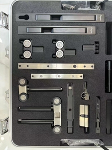 Contemporáneo doble plegable Patio aleación de aluminio Exterior impermeable acordeón vidrio Bi-Fold parrilla patrón deslizante abierto - Product Image 6