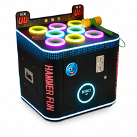 Machine de jeu interactive Whack-a-Mole pour enfants avec musique, lumières et système d'affichage des scores