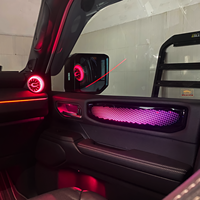 Adecuado para 24-25 Toyota Prado/LC250 luces ambientales (Ten Light Thousand Shadow Piano Black Mold) 22 luces