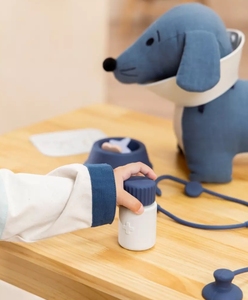 Nouvel ensemble de jeu vétérinaire en silicone mignon, ensemble de docteur en silicone personnalisé pour les tout-petits, kits de jeu vétérinaire semblant - Product Image 3
