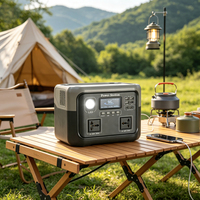 Station d'alimentation portable 600W, batterie LiFePO4 448Wh, station d'alimentation d'urgence pour le camping en plein air, la maison et les situations d'urgence