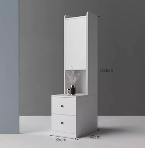 Glossy cột kệ với ngăn kéo kệ sách hỗ trợ mỹ phẩm kệ - Product Image 2