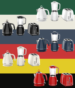 Nuevos juegos de desayuno retro con licuadora portátil Juego de tetera y <span class=keywords><strong>tostadora</strong></span> eléctrica de acero inoxidable - Product Image 5