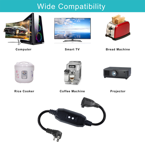 Thay thế 3-pin AC dây điện lõi đồng 5-15p 5-15r phẳng cắm <span class=keywords><strong>gfci</strong></span> 125V PVC Áo khoác sjtw dây cho thiết bị nhà chúng tôi ip11 - Product Image 3