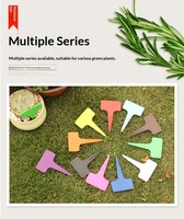 Étiquettes de jardin en forme de T pour plantes succulentes, fleurs, piquets de sol, marqueurs de pots de fleurs en plastique imperméables, fabricant en gros