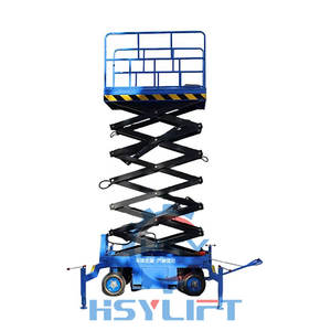 CE gunting listrik hidrolik, <span class=keywords><strong>Platform</strong></span> angkat gunting Semi otomatis 6M 8M 12 meter baterai udara kerja <span class=keywords><strong>Platform</strong></span> - Product Image 1