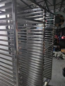Commercial Food Grade Stainless Steel Multi-Tier Drying Cart Four-Wheel <b>Trolley</b> Rust-Resistant Dehydrating Rack - Product Image 3