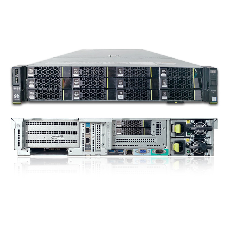 Б/у Восстановленный сервер 2U стеллаж сервер с двумя гнездами Xeon E5-2600 V4 процессор DDR4 память Huaweis RH2288H V3