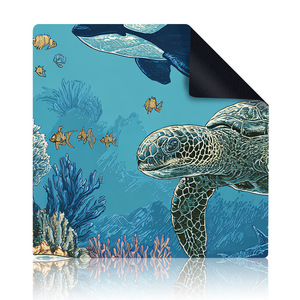 Tapete de Mahjong Americano Antideslizante y Grueso, Tapete Cuadrado Silenciador para Mesa de Mahjong, para Mesa de Juego de Cartas de Póker - Product Image 5