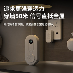 Wireless Video Doorbell With Built In Antenna Cloud Storage Home <b>Security</b> Alarm For Indoor Outdoor Use - Product Image 1