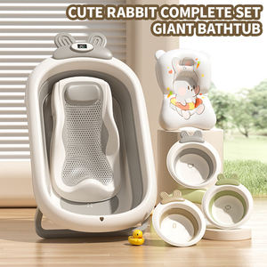 SUNNUO Nouvelle <span class=keywords><strong>Baignoire</strong></span> Pliante Multifonctionnelle en Plastique, OEM, Sûre et Antidérapante, <span class=keywords><strong>avec</strong></span> Affichage de la Température, pour Bébé Pouvant S'asseoir et Dormir - Product Image 4