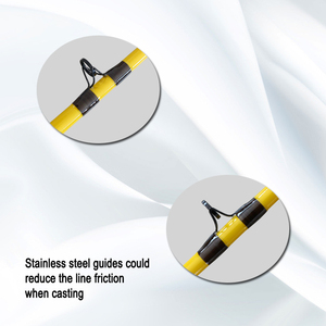 คันเบ็ดตกปลาแบบกำหนดเองได้ ทำจากอีพ็อกซี่กลาส แข็งแรงทนทาน แอคชั่นปานกลาง พร้อมด้ามจับ <span class=keywords><strong>EVA</strong></span> สำหรับตกปลาดุก ใช้ได้ในทะเลสาบ ลำธาร แม่น้ำ - Product Image 3