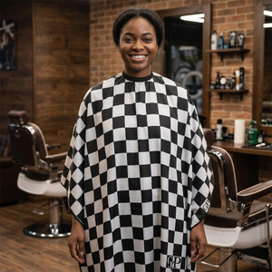Cape de Barbier Personnalisable avec Logo, Imperméable en Polyester, Robe de Salon de Coiffure Réutilisable, Cape Professionnelle pour Coiffeur, Coupe de Cheveux Personnalisée - Product Image 1