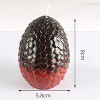 Oeuf de dragon Bougies flottantes Cire de paraffine Oeufs de dinosaure Décoration intérieure Sans fumée Non parfumé pour Pâques Cadeau de mariage Noël