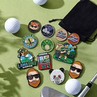 Marqueur de balle de golf PRIMUS GOLF personnalisé en métal émaillé, motif irrégulier de dessin animé, anti-rouille, portable, accessoire de putting extérieur unique