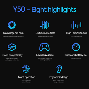 2025 Y50 earbud dalam telinga nirkabel Noise Cancelling, earphone tidur Tws sentuhan pintar tanpa rasa sakit frekuensi rendah - Product Image 6