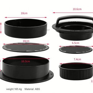 Molde antiadherente para hacer hamburguesas, prensa para hamburguesas rellenas deliciosas redondas perfectas - Product Image 5