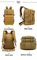 Sac à dos tactique imperméable personnalisé pour les sports de plein air, la randonnée et l'alpinisme, style sac de voyage tendance