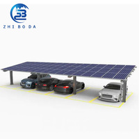 Système de support de carport solaire adaptable pour l'extérieur, conception flexible, carport photovoltaïque pour maison, garage, entreprise, parking