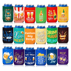 Tùy chỉnh mập mạp chủ bia coozies với logo Slim chai trống cách điện Neoprene thăng hoa có thể mát tay áo - Product Image 1