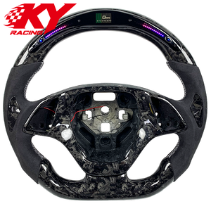 Volant sport LED en fibre de carbone forgée, style course personnalisé, pour Chevrolet Corvette C7 ZR1 Z06 Z51 Camaro SS ZL1 RS - Product Image 1