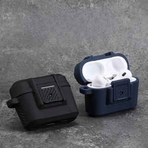 Estuche para auriculares con diseño de armadura a <span class=keywords><strong>precio</strong></span> de venta al por mayor para <span class=keywords><strong>Airpods</strong></span> 1/<span class=keywords><strong>2</strong></span> / 3 / Pro <span class=keywords><strong>2</strong></span> Generation funda protectora con llavero - Product Image 2