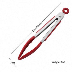 <b>Kitchen</b> <b>Gadgets</b> Heat Resistant BBQ Tongs Clips 7"/9"/12" Premium Locking Cooking Tongs with Silicone Tips Food Tongs - Product Image 5