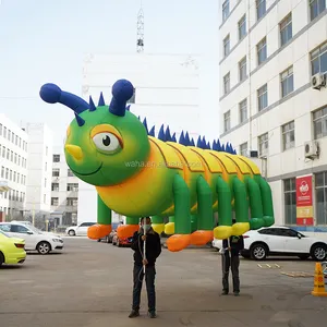 Carnaval Parade Cartoon Opblaasbare Worm Caterpillar Marionet Model Met Vele Voet In Reclame Inflatables