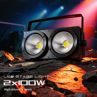 AICPOSE Éclairage de scène personnalisé, projecteur COB à deux grands faisceaux, lumière de scène LED pour DJ