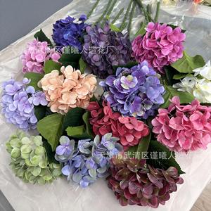 Fleurs d'hortensia artificielles 3D Jinxi 65 cm, en soie réaliste, pour décoration de mariage, maison, extérieur et accessoires de photographie - Product Image 1