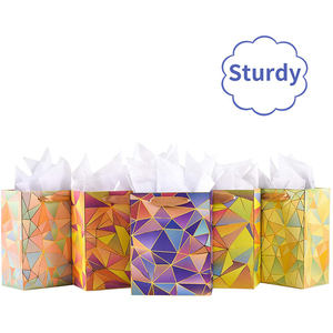Sacs cadeaux en papier kraft assortis moyens petits emballages d'anniversaire en vrac pour hommes femmes filles bébé spectacle nuptial pour utilisation de bougie - Product Image 5