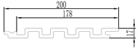 Revêtement extérieur écologique, isolant thermiquement, recyclable, panneaux composites bois-plastique pour murs extérieurs