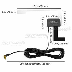 Amplificateur de signal d'antenne FM DAB DAB+ universel 12V pour autoradio, véhicule, bateau, marine, 118 pouces - Product Image 6