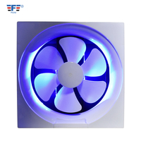 Vente en gros Ventilateur d'extraction mural silencieux de ménage en plastique de 10 pouces avec lumière LED