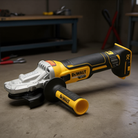 Meuleuse d'angle DeWalt 18V sans fil 4-1/2 pouces Moteur sans balais à vitesse variable avec poignée latérale