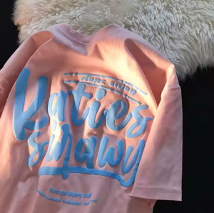 เสื้อยืดผู้ชายคอตตอน 100% หนานุ่ม พิมพ์ลายพัฟฟ์ สีดำ สีขาว แบบเรียบ สำหรับงานดรอปชิปปิ้ง รับสกรีนลายกราฟิกตามสั่ง - Product Image 4