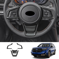 Bahan ABS 25-Subaru Forester kustom payet roda kemudi dekoratif aksesoris Interior mobil