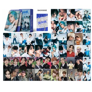 55 pz/set di KPOP randagi per bambini <span class=keywords><strong>Album</strong></span> Rock Star foto in scatola cartolina BangChan Han HyunJin Felix LOMO carte regalo per fan - Product Image 6