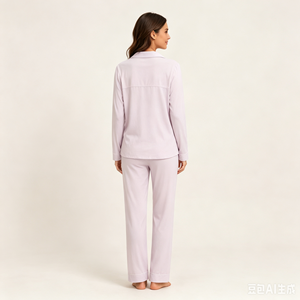 Women Bamboo <b>Pajama</b> <b>Suit</b> Custom Plus Size Lounge Wear Set Comfortable Homewear Soft Sleepwear OEM Production Factory Supplier - Product Image 6