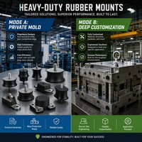 Isolateur de vibrations en caoutchouc personnalisé, support anti-vibrations pour générateur diesel, compresseur, pompe, amortisseur en caoutchouc pour charges lourdes