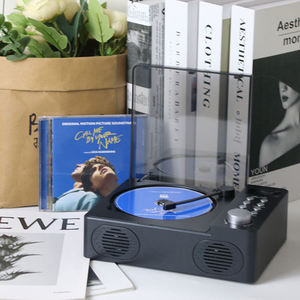 Reproductor de CD Portátil Personalizado con Doble Altavoz, Diseño Moderno para el Hogar y Escritorio, Reproductor de Música de Audio HiFi con Pantalla Digital - Product Image 6